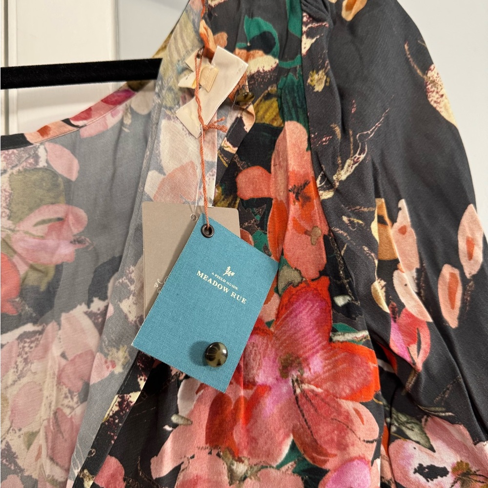Meadow rue by Anthropologie. Floral Fall dress. Size 4 - Picture 6 of 8